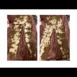 Like lemon joggers, size:4, rust tye dye